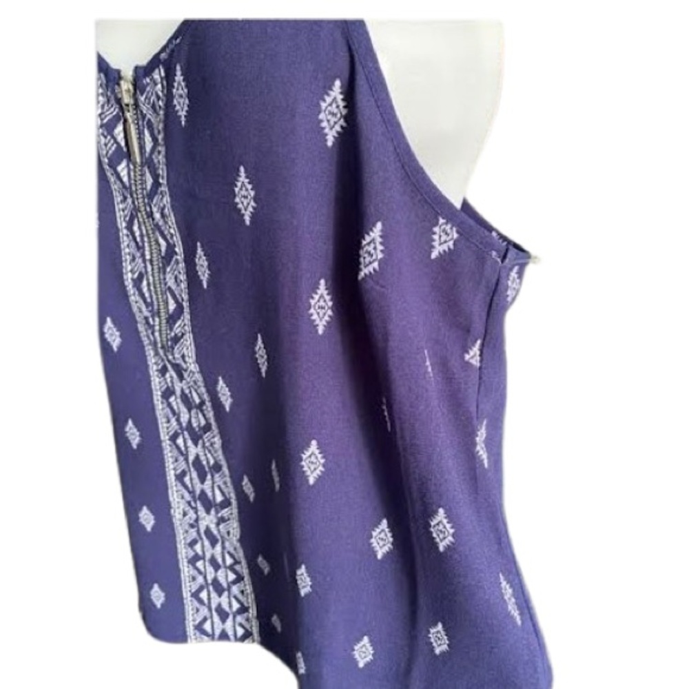 🇺🇸Beautiful Bandanna Quarter Zip Double Spaghetti Straps Tank Top Maurices - Picture 3 of 14